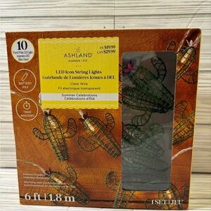 Ashland Summer LED Cactus String Lights - Green